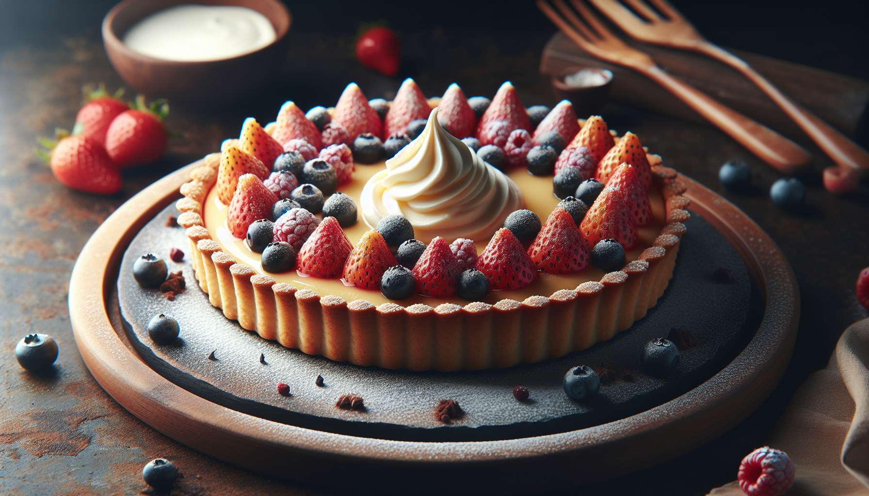 crostata con mascarpone